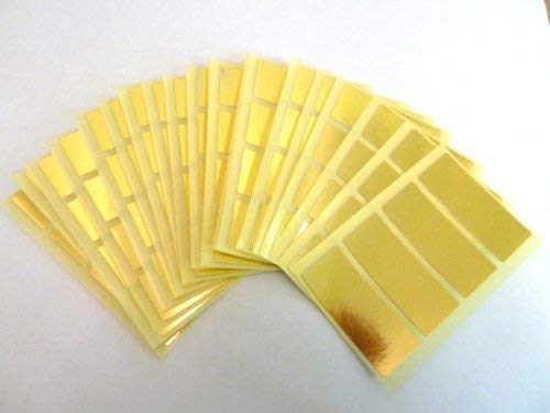 Etiketten, rechteckig, selbstklebend, 50 x 20 mm, Goldfarben, glänzend, 80 Stück. Etiketten, rechteckig, selbstklebend, 50 x 20 mm, Goldfarben, glänzend, 80 Stück. von Minilabel