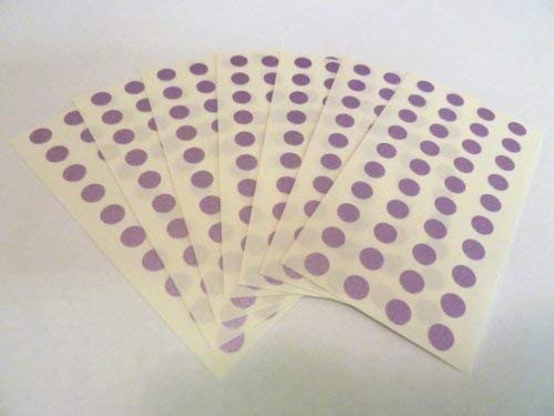 Klebeetiketten, rund, selbstklebend, für Farbkodierung, 6 mm Durchmesser, Lila, 270 Stück von Minilabel