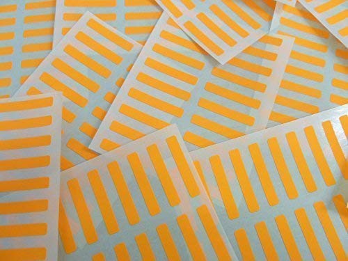 Klein 30x5mm Rechteckig Farbcode Sticker Packungen 200 Bunt Rechteckig Sticky Etiketten 30 Farben Erhältlich - Fluoreszierend Hellorange Klein 30x5mm Rechteckig Farbcode Sticker Packungen 200 Bunt Rechteckig Sticky Etiketten 30 Farben Erhältlich - Fluoreszierend Hellorange von Minilabel