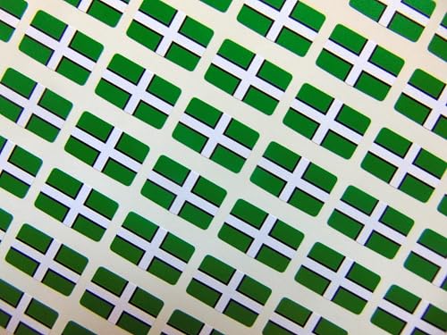 Kleine, 20 x 12 mm große Aufkleber, Motiv: Devon UK County Flagge, Klebeetiketten, 64 Stück von Minilabel