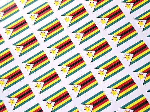 Kleine Mini-Aufkleber, Landesflagge, 20 x 12 mm, 64 Stück von Minilabel