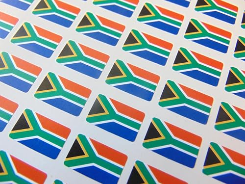 Kleine Mini-Aufkleber, Südafrika, Südafrika, Länderflagge, 20 x 12 mm, 64 Stück Kleine Mini-Aufkleber, Südafrika, Südafrika, Länderflagge, 20 x 12 mm, 64 Stück von Minilabel