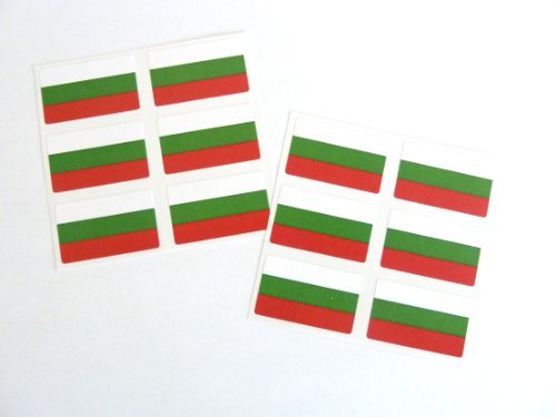 Mini Aufkleber-Pack, 33x20mm Rechteck, selbstklebend Bulgarien Etiketten, Bulgarische Flagge Sticker Mini Aufkleber-Pack, 33x20mm Rechteck, selbstklebend Bulgarien Etiketten, Bulgarische Flagge Sticker von Minilabel
