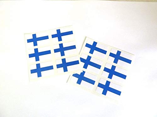Mini Aufkleber Set, 33x20mm Rechteckiges, Selbstklebende Finnland Etiketten, Finnische Flagge Sticker Mini Aufkleber Set, 33x20mm Rechteckiges, Selbstklebende Finnland Etiketten, Finnische Flagge Sticker von Minilabel