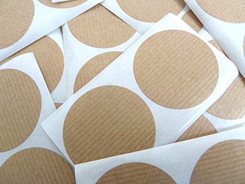 Mini Sticker Pack, Hellbraun, kraft Aufkleber, 50mm Runde, Rund Selbstklebeetiketten Mini Sticker Pack, Hellbraun, kraft Aufkleber, 50mm Runde, Rund Selbstklebeetiketten von Minilabel