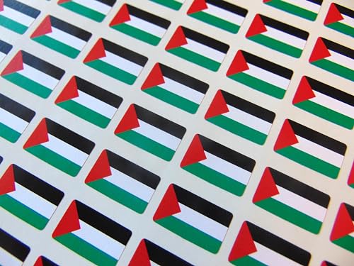 Minilabel Kleine Mini-Aufkleber, Motiv: Palästinensische Landesflagge, 20 x 12 mm, 64 Stück Minilabel Kleine Mini-Aufkleber, Motiv: Palästinensische Landesflagge, 20 x 12 mm, 64 Stück von Minilabel