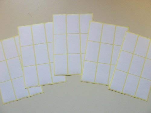Minilabel Weißes Papier Sticker, 38x24mm Rechteck, 54 Etiketten, Selbstklebende Klebeetiketten, Economy Set Minilabel Weißes Papier Sticker, 38x24mm Rechteck, 54 Etiketten, Selbstklebende Klebeetiketten, Economy Set von Minilabel