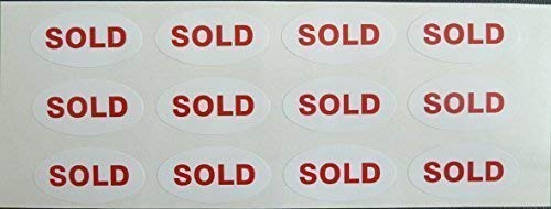 PROMOTION Aufkleber, verkauft, 40x20mm oval Selbstklebende Post Etikett PROMOTION Aufkleber, verkauft, 40x20mm oval Selbstklebende Post Etikett von Minilabel