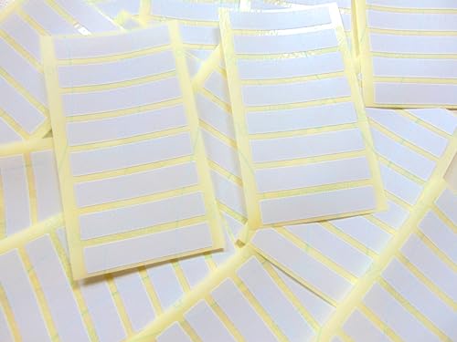 Pack 112, 50x10mm Rechteckig, Weißes Papier Etikett, Abnehmbare Niedrig Kurs Selbstklebend Rechtecke, Leicht Zu Entfernen, Schlicht Sticker Pack 112, 50x10mm Rechteckig, Weißes Papier Etikett, Abnehmbare Niedrig Kurs Selbstklebend Rechtecke, Leicht Zu Entfernen, Schlicht Sticker von Minilabel