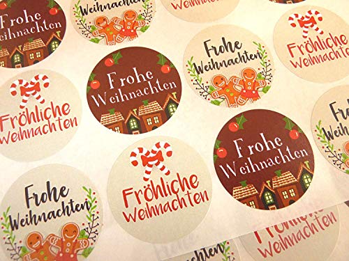 Packung 30 Fröhlich Frohe Weihnachten Feiertage Festtage Deutsche Weihnachten Gruß Sticker, Bunt Selbstklebend Etiketten für Karten,Umschlag,Basteln,Dekoration Packung 30 Fröhlich Frohe Weihnachten Feiertage Festtage Deutsche Weihnachten Gruß Sticker, Bunt Selbstklebend Etiketten für Karten,Umschlag,Basteln,Dekoration von Minilabel