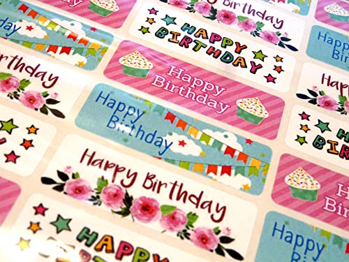 Packung 32 Bunt Alles Gute Zum Geburtstag Gruß Aufkleber, Etiketten für Karten, Umschläge Geschenke Packung 32 Bunt Alles Gute Zum Geburtstag Gruß Aufkleber, Etiketten für Karten, Umschläge Geschenke von Minilabel