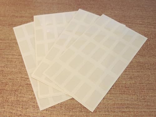Selbstklebende Etiketten, klein, 20 x 10 mm, rechteckig, transparent, Kunststoff, Vinyl, 150 Stück Selbstklebende Etiketten, klein, 20 x 10 mm, rechteckig, transparent, Kunststoff, Vinyl, 150 Stück von Minilabel