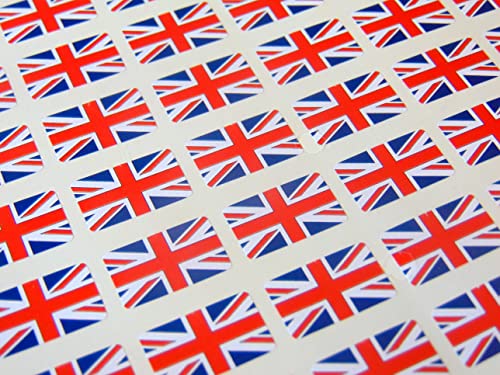 Sticker mit Union Jack-Motiv Britische Flagge, 20 x 12 mm, 64 Stk. von Minilabel