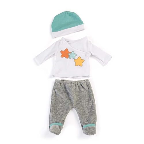 Miniland 2-teiliges Pyjama mit Mütze, grau, 38-40cm, 31222 Miniland 2-teiliges Pyjama mit Mütze, grau, 38-40cm, 31222 von Miniland