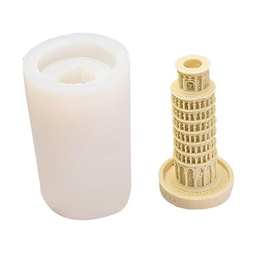 MinkeyBear Form aus Epoxidharz, Silikonform, Schiefer Turm von Pisa, leicht zu entformen, für Gipskunst-Ornamente MinkeyBear Form aus Epoxidharz, Silikonform, Schiefer Turm von Pisa, leicht zu entformen, für Gipskunst-Ornamente von MinkeyBear