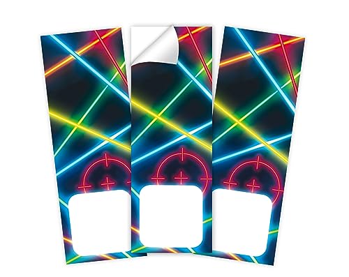 10 Aufkleber Lasertag Laser Tag Verpackung von Geschenken für Jungsgeburtstag Mädchengeburtstag Etiketten für Geschenkverpackung von Minkocards