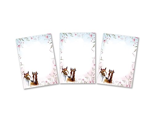10 Mini-Notizblöcke Pferd Mitgebsel für Kindergeburtstag Gastgeschenke für Mädchen Mädchengeburtstag / A7-Format von Minkocards