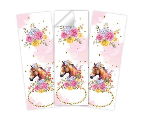 12 Aufkleber Pferd Verpackung von Geschenken für Mädchengeburtstag Etiketten für Geschenkverpackung 12 Aufkleber Pferd Verpackung von Geschenken für Mädchengeburtstag Etiketten für Geschenkverpackung von Minkocards