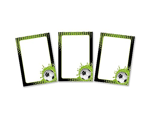 12 Mini-Notizblöcke Fussball Fußball Mitgebsel für Kindergeburtstag Gastgeschenke für Jungen Jungsgeburtstag Jungen / A7-Format von Minkocards