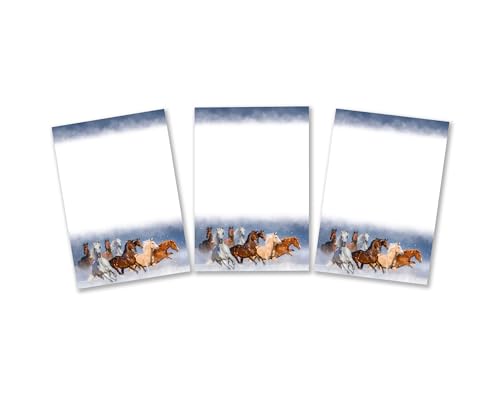 6 Mini-Notizblöcke Pferde Mitgebsel für Kindergeburtstag Gastgeschenke für Mädchen Mädchengeburtstag / A7-Format von Minkocards