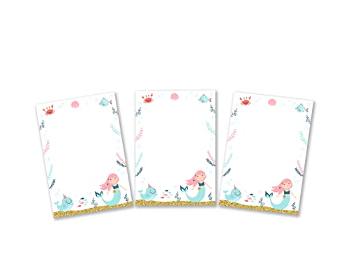 8 Mini-Notizblöcke Meerjungfrau Mitgebsel für Kindergeburtstag Gastgeschenke für Mädchen Mädchengeburtstag / A7-Format 8 Mini-Notizblöcke Meerjungfrau Mitgebsel für Kindergeburtstag Gastgeschenke für Mädchen Mädchengeburtstag / A7-Format von Minkocards