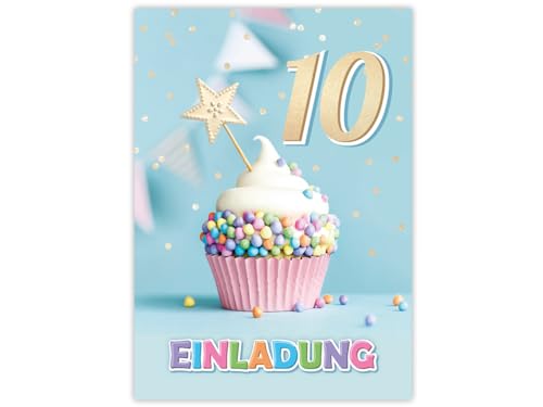 Minkocards 10 Einladungskarten zum 10. Kindergeburtstag Mädchen Jungen Muffin Einladungen zehnte Geburtstag Mädchengeburtstag Jungsgeburtstag GeburtstagsEinladungen Minkocards 10 Einladungskarten zum 10. Kindergeburtstag Mädchen Jungen Muffin Einladungen zehnte Geburtstag Mädchengeburtstag Jungsgeburtstag GeburtstagsEinladungen von Minkocards
