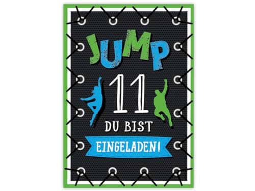 Minkocards 12 Einladungskarten zum 11. Kindergeburtstag Junge Mädchen Jump Trampolin Einladungen elfte Geburtstag Minkocards 12 Einladungskarten zum 11. Kindergeburtstag Junge Mädchen Jump Trampolin Einladungen elfte Geburtstag von Minkocards