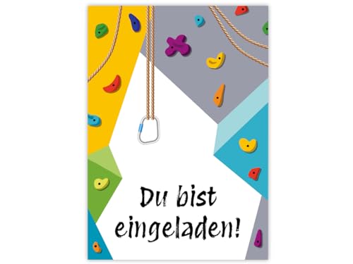 Minkocards 12 Einladungskarten zum Kindergeburtstag Klettern Bouldern Mädchen Jungen Einladung Jungsgeburtstag Mädchengeburtstag Minkocards 12 Einladungskarten zum Kindergeburtstag Klettern Bouldern Mädchen Jungen Einladung Jungsgeburtstag Mädchengeburtstag von Minkocards