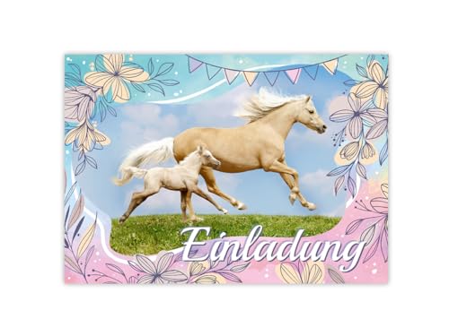 Minkocards 12 Einladungskarten zum Kindergeburtstag Mädchen Pferd mit Fohlen Einladungen zum Geburtstag Kinder bunte Geburtstagseinladungen Minkocards 12 Einladungskarten zum Kindergeburtstag Mädchen Pferd mit Fohlen Einladungen zum Geburtstag Kinder bunte Geburtstagseinladungen von Minkocards