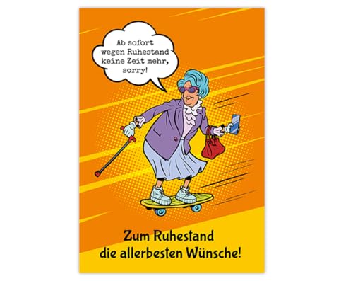 Minkocards Abschiedskarte Glückwunschkarte Karte für Rente Ruhestand Pension mit Umschlag in XXL-Format A4 lustige Klappkarte für Kollegin Oma Mutter Chefin Abschied Minkocards Abschiedskarte Glückwunschkarte Karte für Rente Ruhestand Pension mit Umschlag in XXL-Format A4 lustige Klappkarte für Kollegin Oma Mutter Chefin Abschied von Minkocards