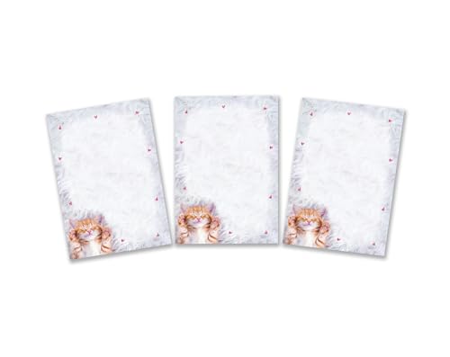Mitgebsel Kindergeburtstag 6 Mini-Notizblöcke Katze Gastgeschenke für Mädchen Jungsgeburtstag Mädchengeburtstag / A7-Format von Minkocards