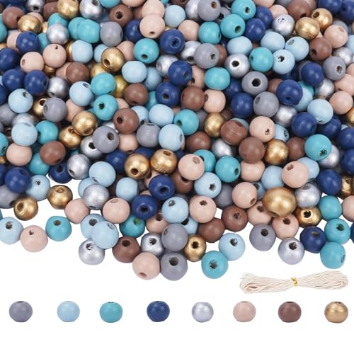 Minnhua 1600 Piezas cuentas de madera Coloridas 8mm Bolas Madera con Agujero Bolas de Madera Redondas Bolas de Madera Naturales Coloridas para el Collar de DIY Pulsera y Decoración del Hogar Minnhua 1600 Piezas cuentas de madera Coloridas 8mm Bolas Madera con Agujero Bolas de Madera Redondas Bolas de Madera Naturales Coloridas para el Collar de DIY Pulsera y Decoración del Hogar von Minnhua