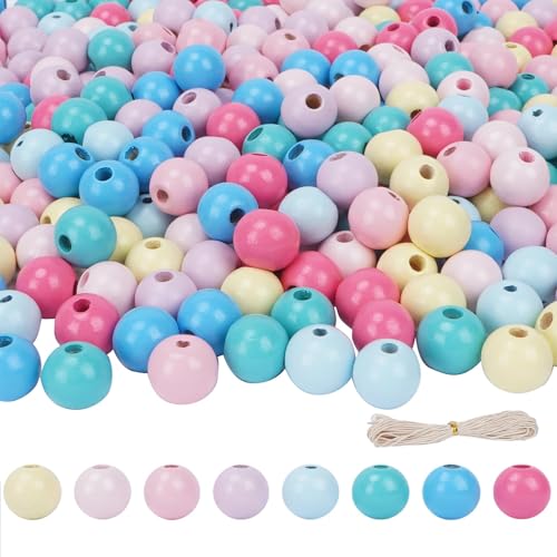 Minnhua 400PCS Holzperlen Bunt Bunte Holzperlen 12mm Rund Holz Perlen zum Auffädeln Bunte Holzkugeln mit Loch Bastelperlen zum Auffädeln Gemischte Perlenset für Armbänder DIY Schmuck Minnhua 400PCS Holzperlen Bunt Bunte Holzperlen 12mm Rund Holz Perlen zum Auffädeln Bunte Holzkugeln mit Loch Bastelperlen zum Auffädeln Gemischte Perlenset für Armbänder DIY Schmuck von Minnhua