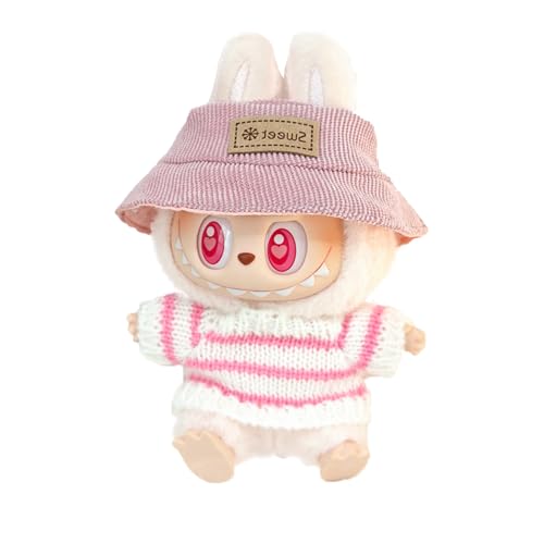 Labubu Kleidung für Puppe,17 cm große Puppenkleidung für labubu Kleidung,Labubu-Zubehör für Puppe,Passende Kleidung für die Labubu-Plüsch Toy(ohne Puppe) (J) von Mino Plus