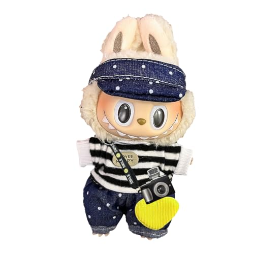 Labubu Kleidung für Puppe,17 cm große Puppenkleidung für labubu Kleidung,Labubu-Zubehör für Puppe,Passende Kleidung für die Labubu-Plüsch Toy(ohne Puppe) (C) von Mino Plus