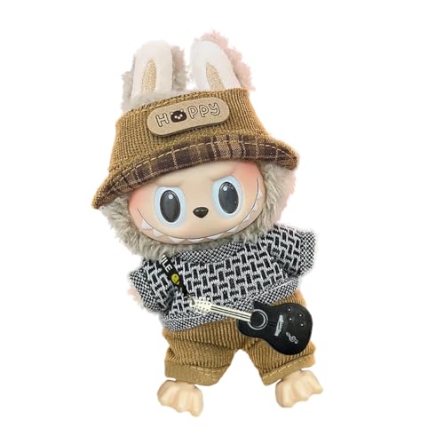 Labubu Kleidung für Puppe,17 cm große Puppenkleidung für labubu Kleidung,Labubu-Zubehör für Puppe,Passende Kleidung für die Labubu-Plüsch Toy(ohne Puppe) (D) von Mino Plus