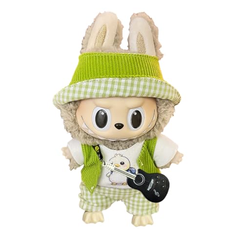 Labubu Kleidung für Puppe,17 cm große Puppenkleidung für labubu Kleidung,Labubu-Zubehör für Puppe,Passende Kleidung für die Labubu-Plüsch Toy(ohne Puppe) (E) von Mino Plus