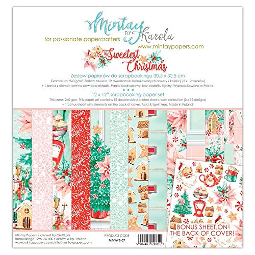 MTY Paper Pad 12"x12" - Sweetest Christmas von Mintay