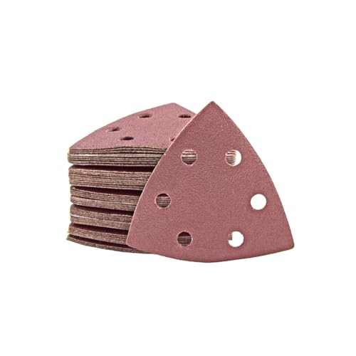 MioTools Fox Klett-Schleifblätter, 93 mm, 6-Loch, f. Deltaschleifer, Normalkorund (25 Stk.) K24 von MioTools