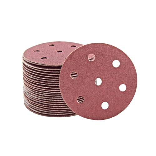 MioTools Fox Klett-Schleifscheiben, 90 mm, 7-Loch, f. Exzenterschleifer, Normalkorund (50 Stk.) K100 von MioTools