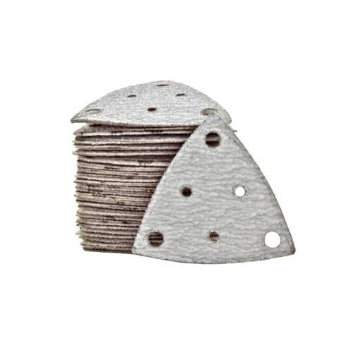 MioTools Shark Klett-Schleifblätter, 82 mm, 6-Loch, f. Deltaschleifer, Normalkorund (50 Stk.) K80 von MioTools