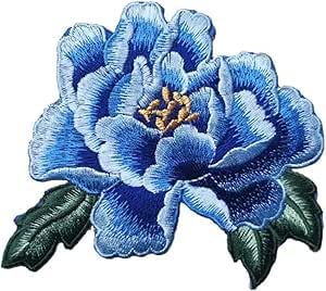 Blaue Pfingstrosen-Rose, bestickte Blumenaufnäher, Taschen, Applikationen, zum Aufnähen oder Aufbügeln, Blumenapplikation, Motiv, Kleidung, Dekoration, Hüte, DIY, Nähen, Kunst, Handwerk, Stickerei Blaue Pfingstrosen-Rose, bestickte Blumenaufnäher, Taschen, Applikationen, zum Aufnähen oder Aufbügeln, Blumenapplikation, Motiv, Kleidung, Dekoration, Hüte, DIY, Nähen, Kunst, Handwerk, Stickerei von Mioaoa