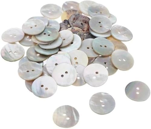 Perlenknöpfe, Perlmuttknöpfe, zum Nähen, Kleidung, Blazer, Anzüge, Hemden, Basteln, DIY, 15 mm/18 mm/20 mm, 3 Größen, 2 Löcher, Nähzubehör, Dekoration, 30 Stück Perlenknöpfe, Perlmuttknöpfe, zum Nähen, Kleidung, Blazer, Anzüge, Hemden, Basteln, DIY, 15 mm/18 mm/20 mm, 3 Größen, 2 Löcher, Nähzubehör, Dekoration, 30 Stück von Mioaoa