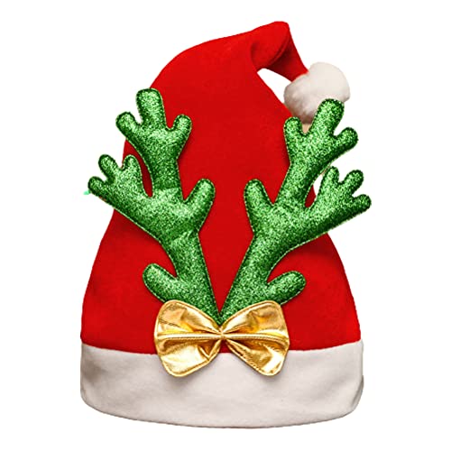 Weihnachtsmannhut, warmes Zubehör für Kostümpartys, Dekoration für und Erwachsene, (D) von Miokycl
