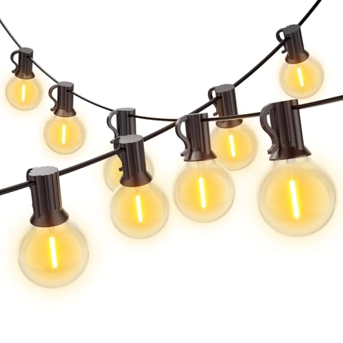 Miootly LED Lichterkette Außen, 61M Outdoor Lichterkette Strom mit G40 100+4 Glühbirnen, IP45 Wasserdicht Lichterketten Außenbereich für Garten, Hochzeit, Warmweiß 2700K 100-240V Miootly LED Lichterkette Außen, 61M Outdoor Lichterkette Strom mit G40 100+4 Glühbirnen, IP45 Wasserdicht Lichterketten Außenbereich für Garten, Hochzeit, Warmweiß 2700K 100-240V von Miootly