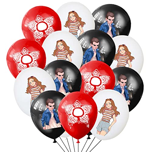 Anime Geburtstagsdekorationen 36 Teilig Stranger Geburtstagsdeko Partydekoration personalisierte Dinge Partyballons Partyzubehör Latexballon Set für Kinder Mädchen Geburtstag Babyparty von Miotlsy