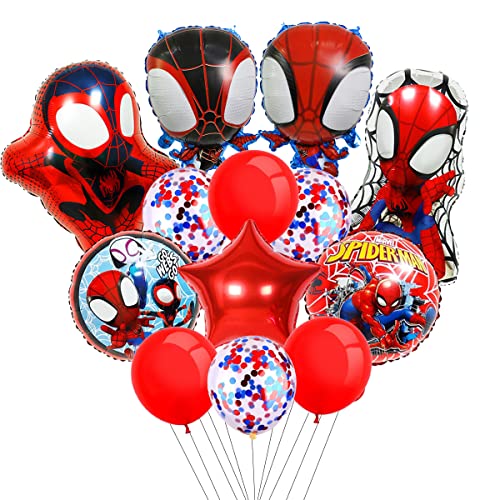 Ballons 13 Stück Cartoon Helium Folienballons Cartoon Ballon Geburtstag Party Dekoration für Kinder/Jungen Geschenk Cartoon Geburtstag Party Zubehör Dekor von Miotlsy