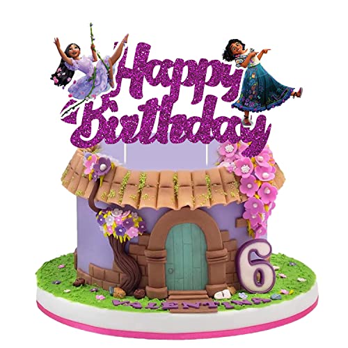 Mädchen Kuchendekorationen 2 Stück Mädchen Isabela Magic Cake Toppers Magic House Magic Movie Thema Geburtstagsparty Zubehör für Kinder Mädchen Geburtstag Babyparty von Miotlsy