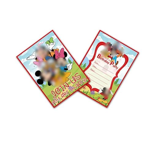 Miotlsy Cartoon Einladungskarten, 12 Stück Party Einladungen mit Umschlägen und Aufklebern für Kindergeburtstage Miotlsy Cartoon Einladungskarten, 12 Stück Party Einladungen mit Umschlägen und Aufklebern für Kindergeburtstage von Miotlsy