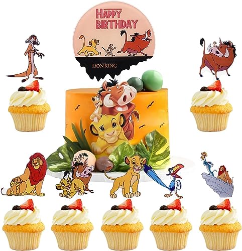 The Cartoon Kuchen Dekorationen mit Happy Birthday Acryl Kuchen Topper für Babyparty Hochzeit Geburtstag Party Dekor Kuchendeko Geburtstag, Cake Topper Happy Birthday von Miotlsy